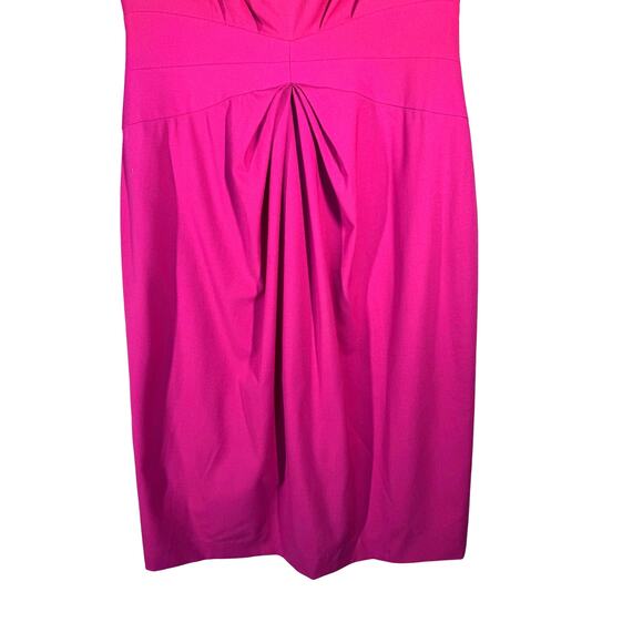 Lafayette 148 Pleated Stretch Wool Knee Length Sheath Dress Women's 4 Career - Picture 4 of 15